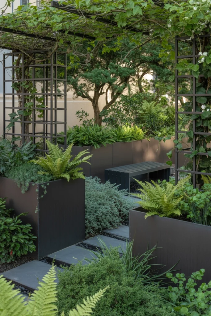 Black Metal Garden Decor