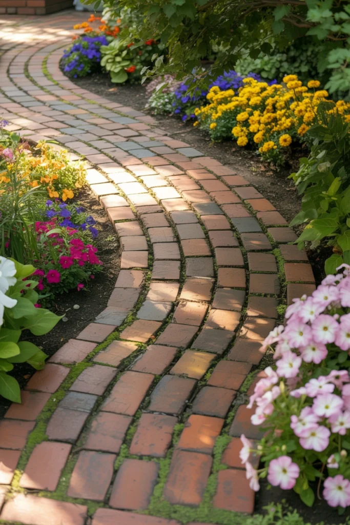 Brick Walkway Garden