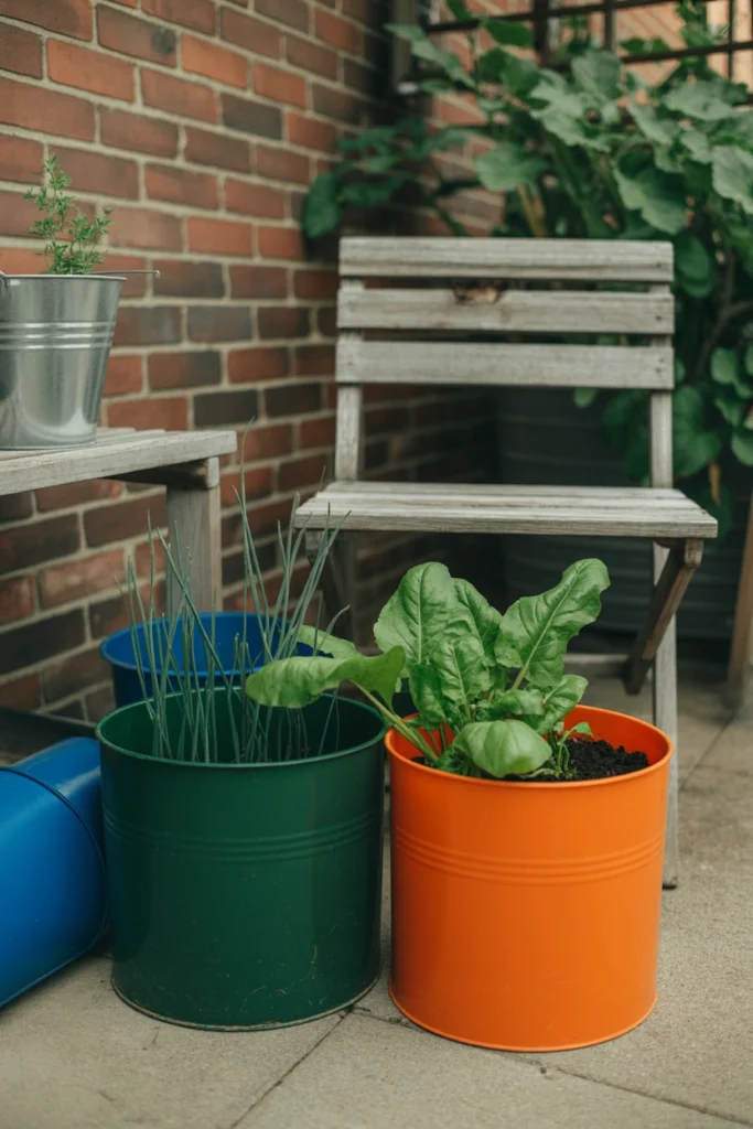 Bucket Vegetable Garden