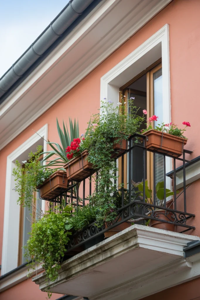Colorful Flower Balcony Garden