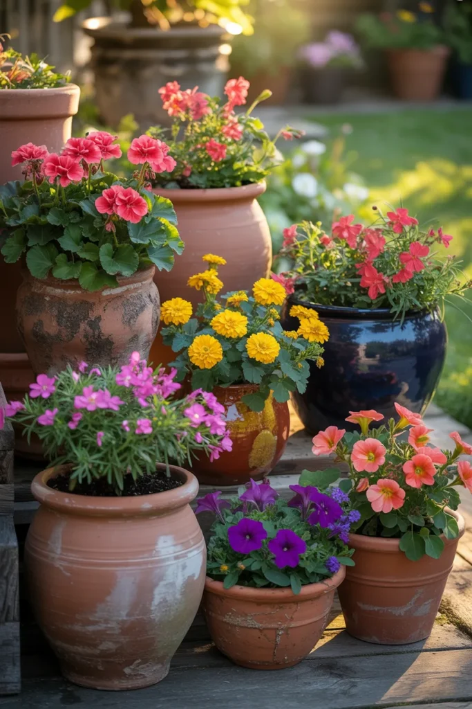 Colorful Flower Pot Garden