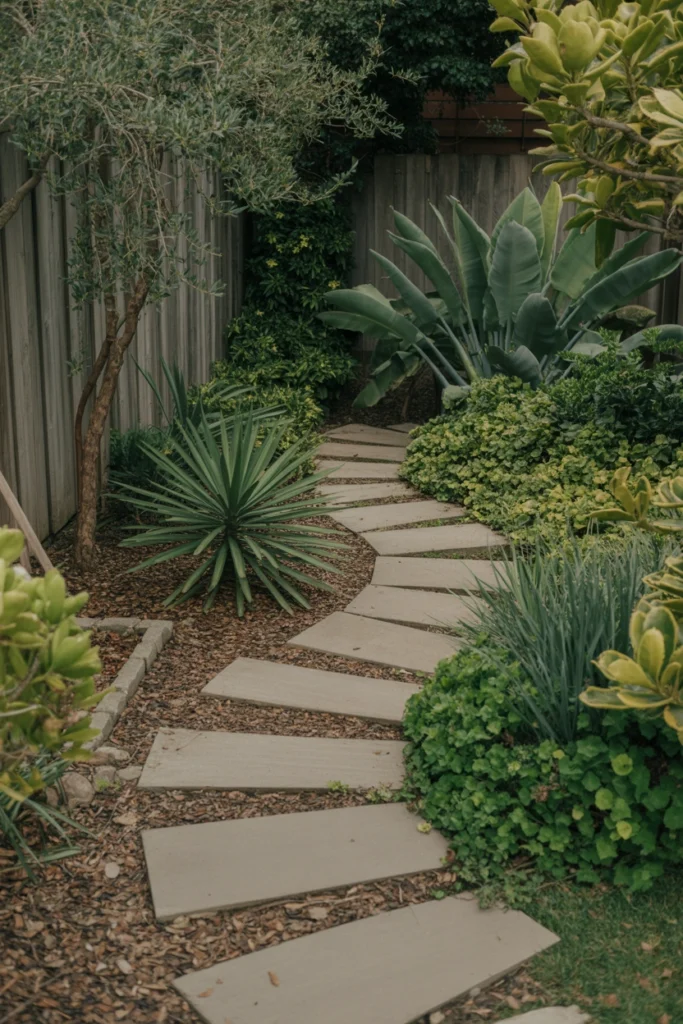Curved Garden Pathway