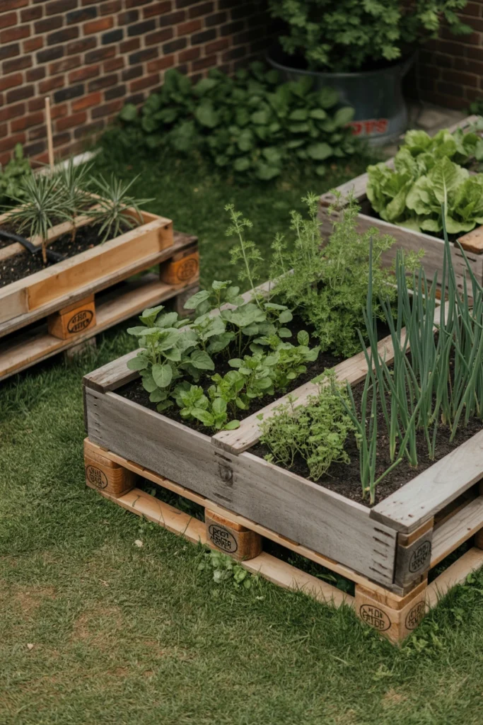 DIY Pallet Vegetable Garden