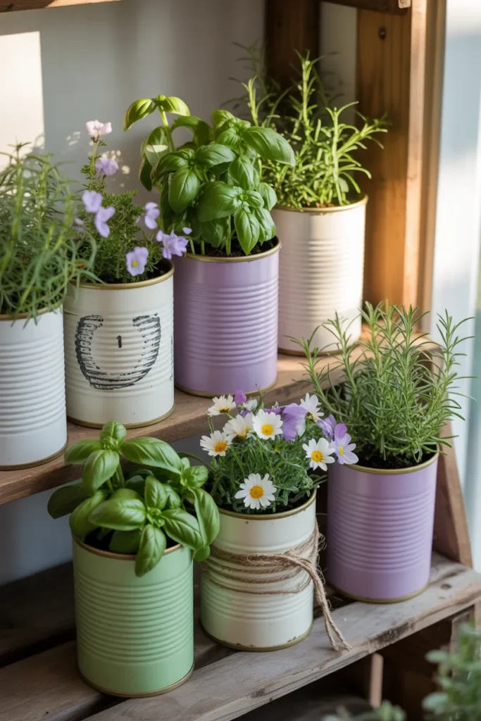 DIY Tin Can Planters