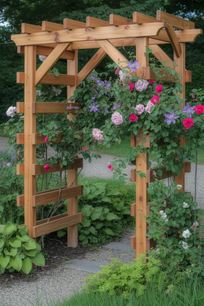 DIY Wooden Garden Arch