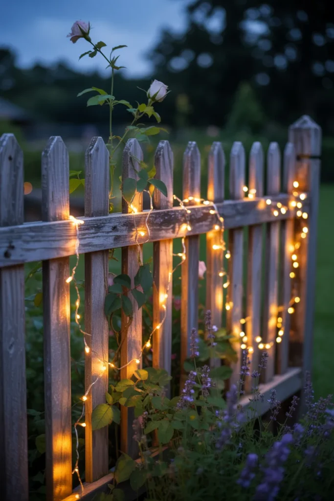 Fairy Light Garden Fence