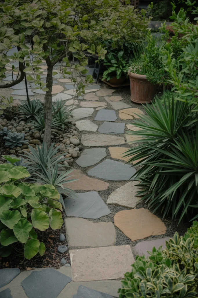 Flagstone Garden Walkway