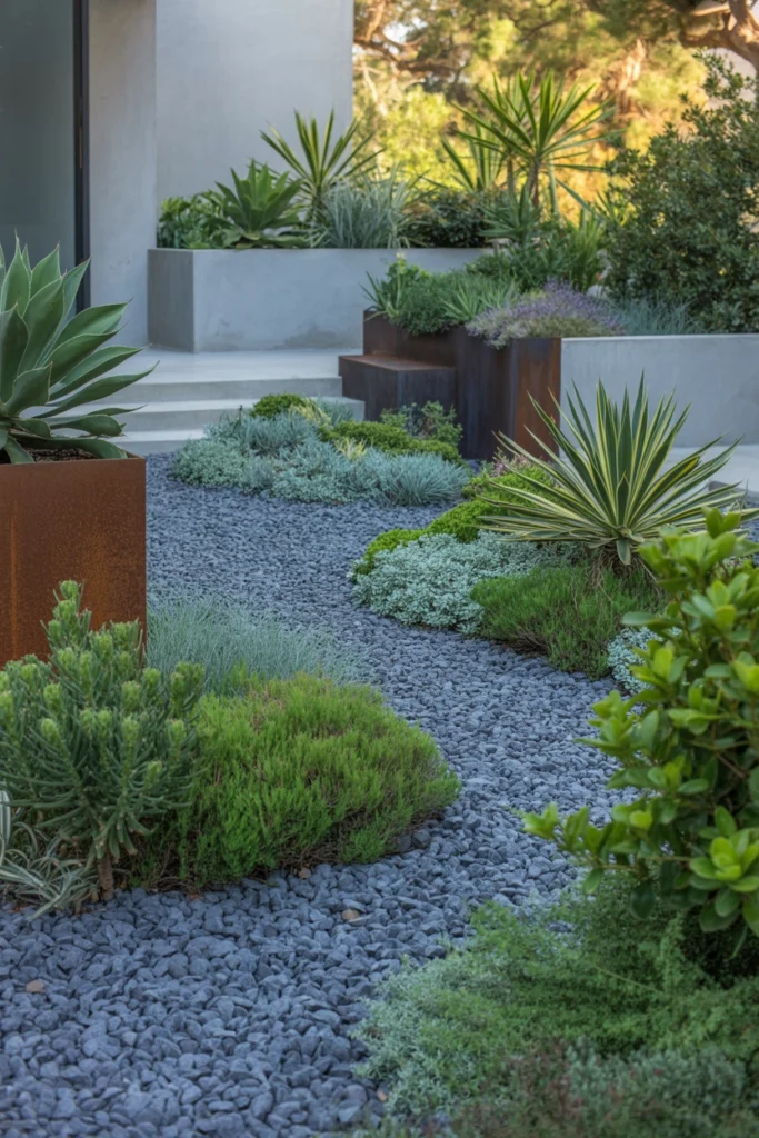 Gravel Front Yard Garden