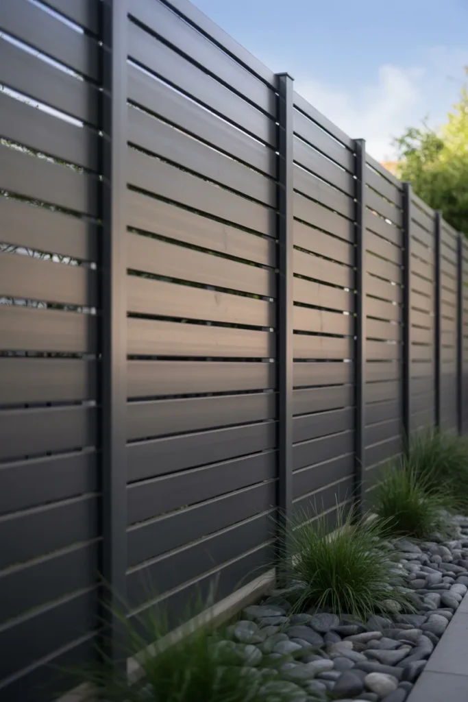 Horizontal Slat Fence