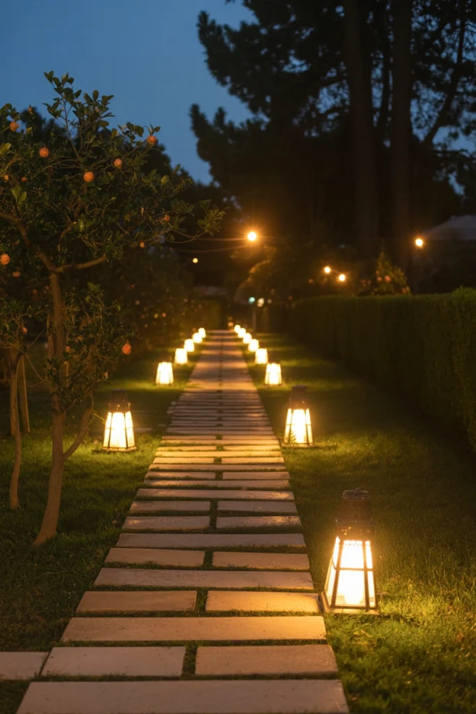 Lantern-Lined Garden Path