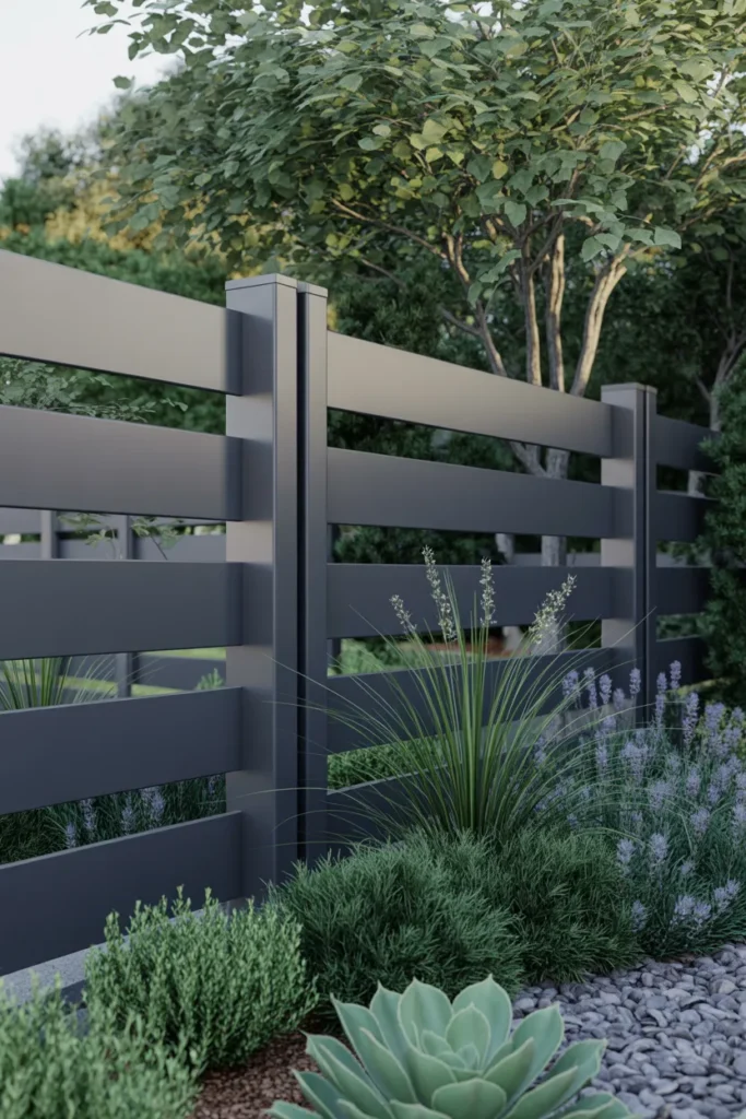 Metal Frame Garden Fence