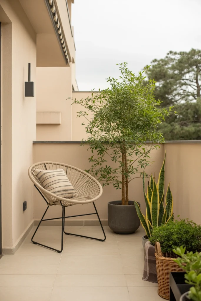Minimal Modern Balcony Garden