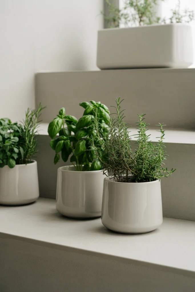 Minimal Modern Herb Garden