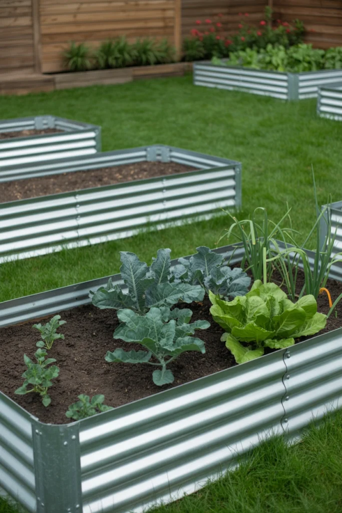 Modern Metal Raised Garden Beds