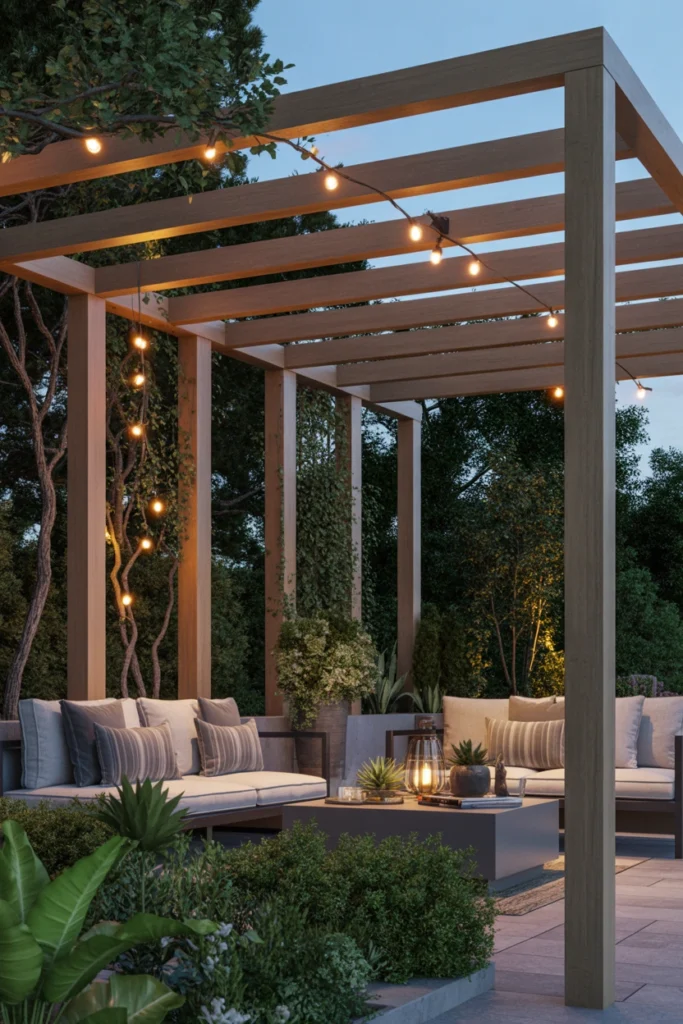 Modern Pergola Garden