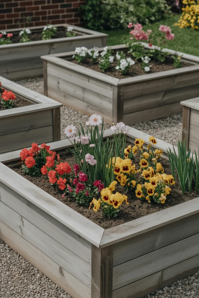 Raised Flower Garden Beds