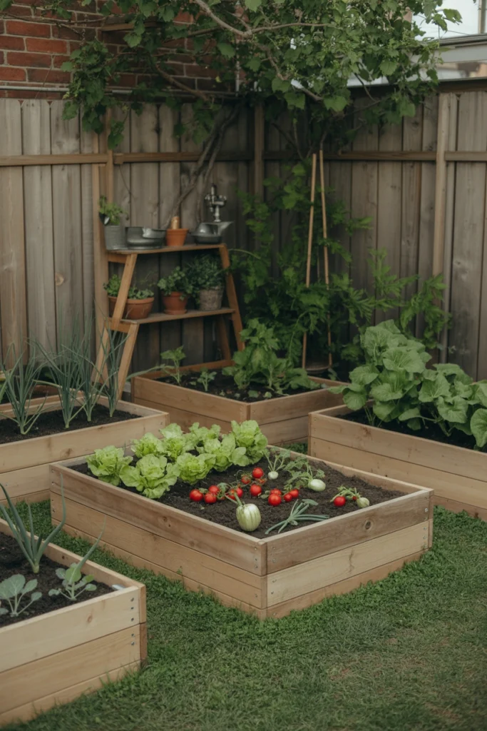 Raised Wooden Garden Beds