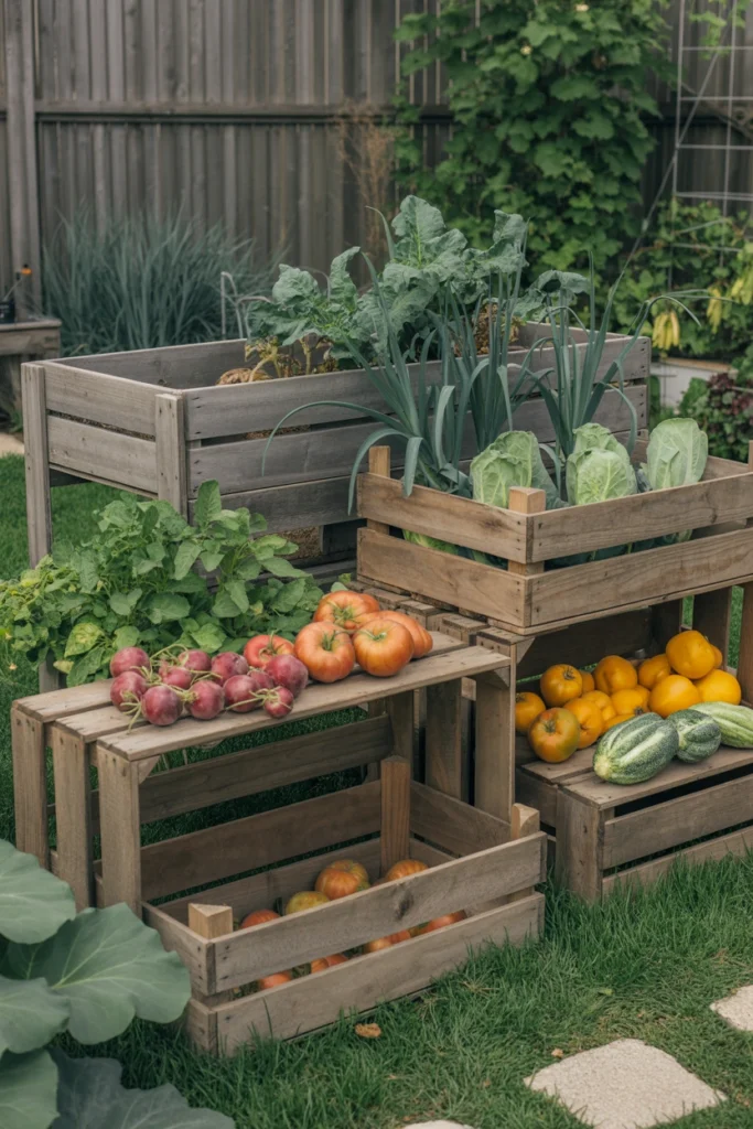 Rustic Backyard Vegetable Garden