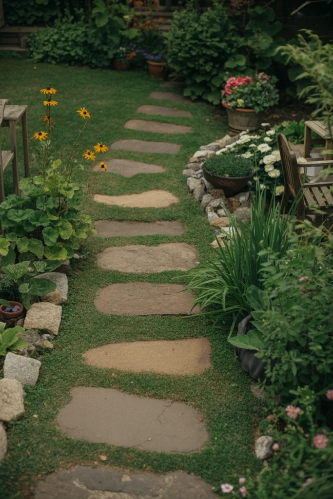 Rustic Stone Garden Path