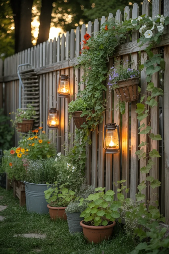 Rustic Wooden Fence Decor
