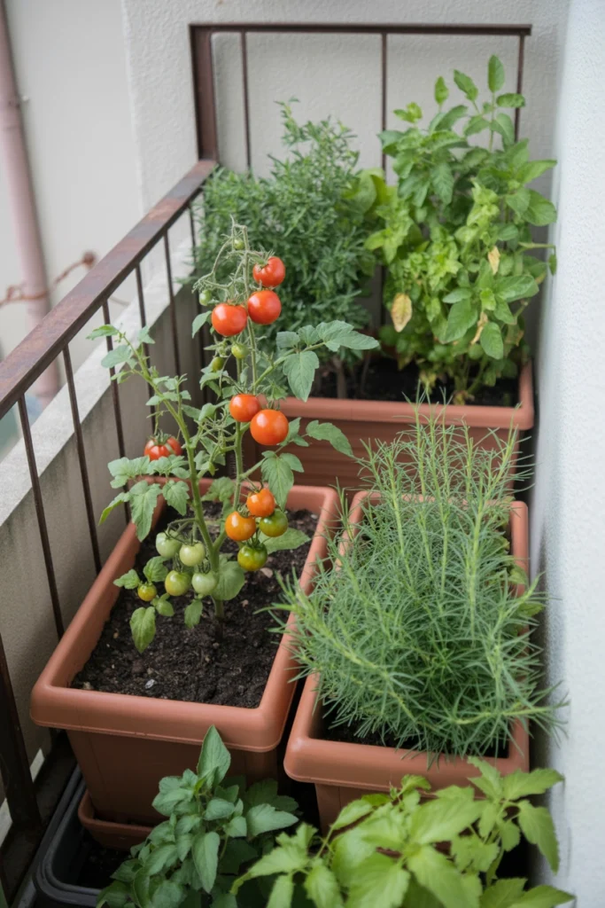 Small Balcony Vegetable Garden