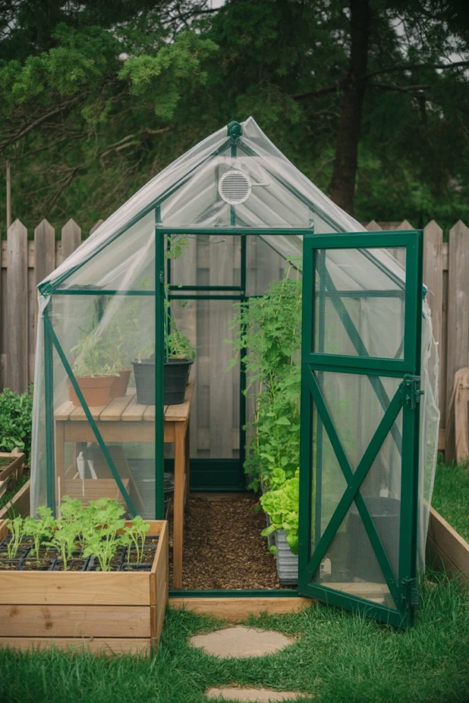 Small Greenhouse Vegetable Corner