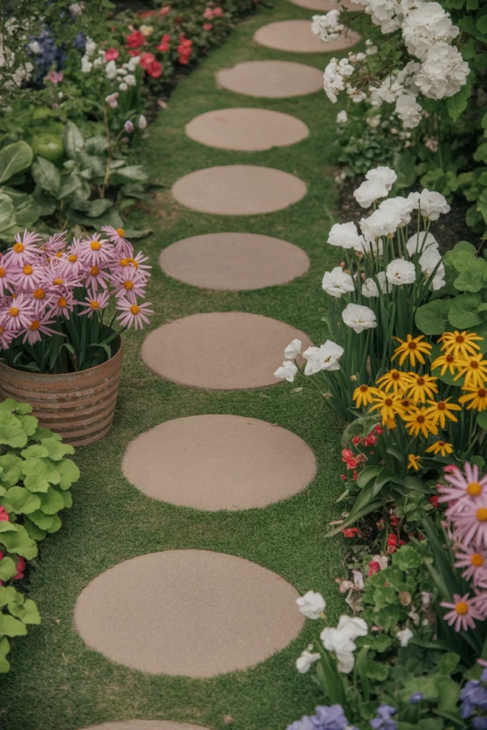 Stepping Stone Flower Path