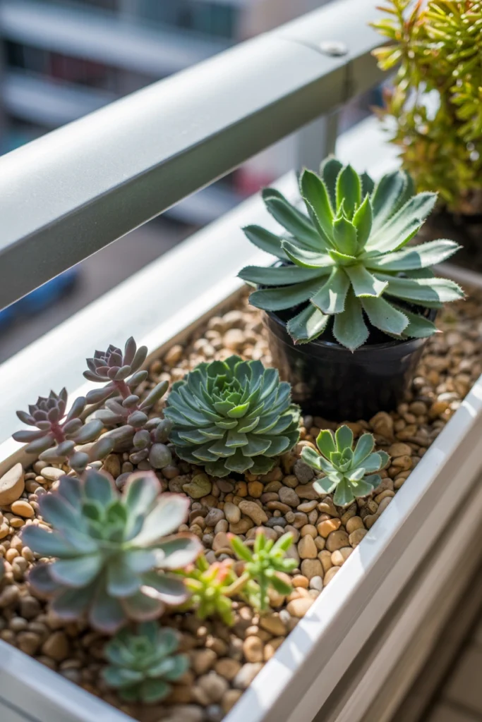 Succulent Balcony Garden