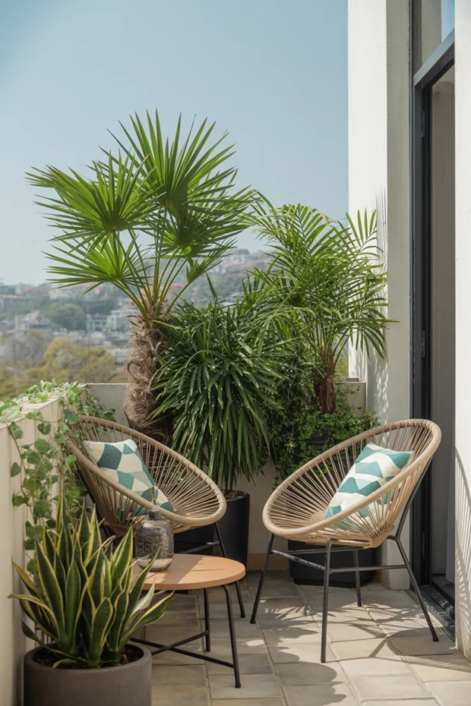 Tropical Balcony Oasis