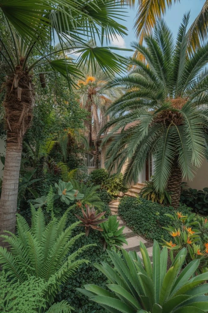 Tropical Front Yard Garden