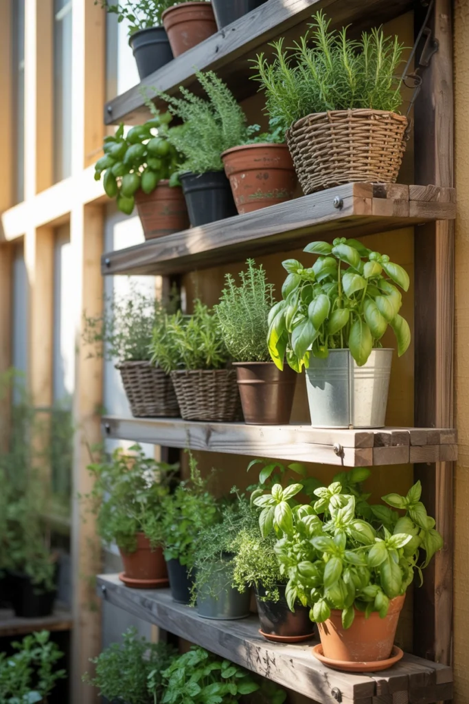 Vertical Herb Garden Wall