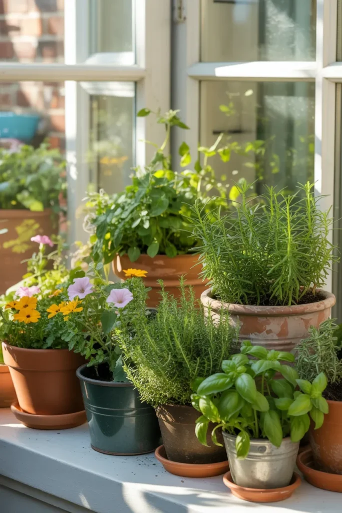 Windowsill Container Garden