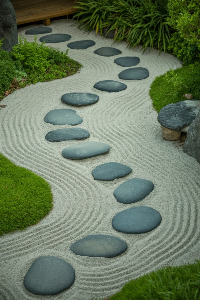 Zen Garden Stone Path