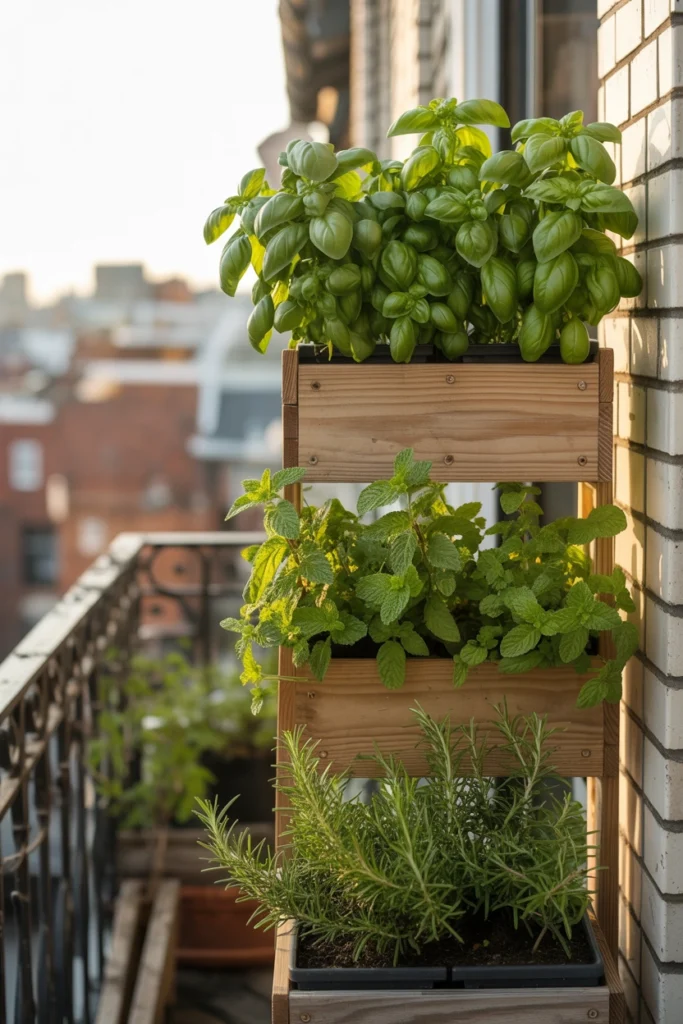 Balcony Vertical Herb Garden
