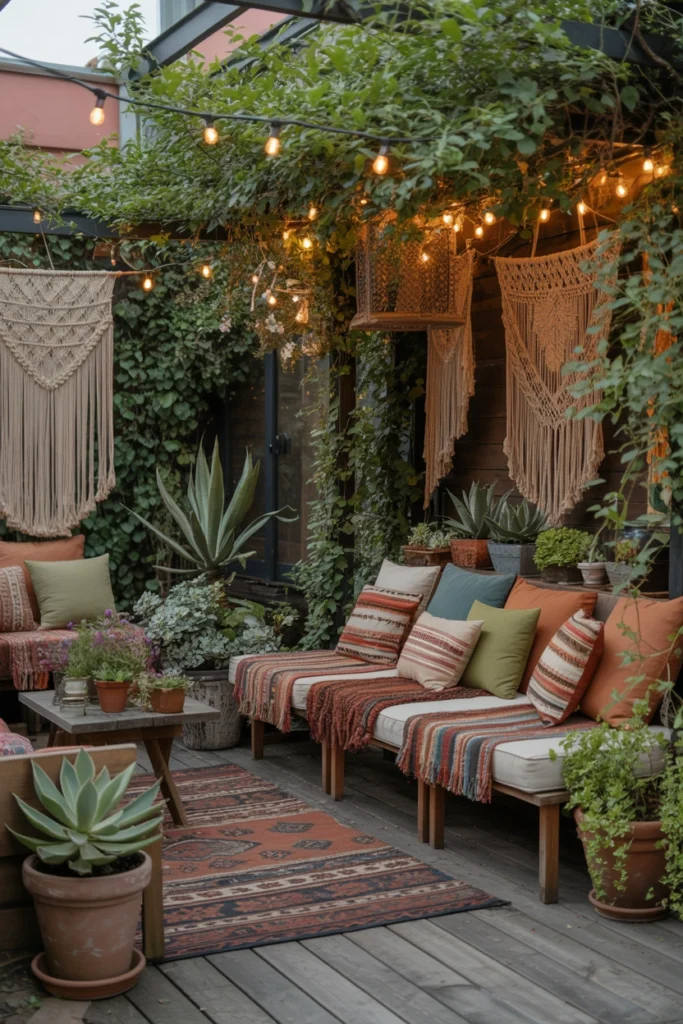 Boho Garden Seating Corner