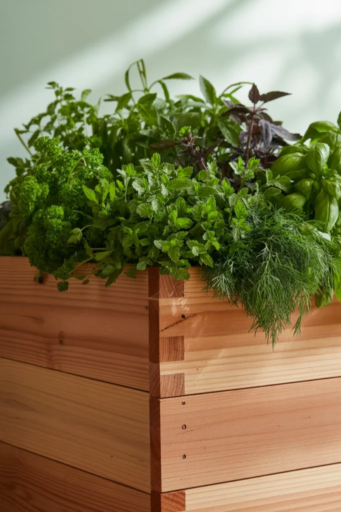 Cedar Wood Herb Garden Box