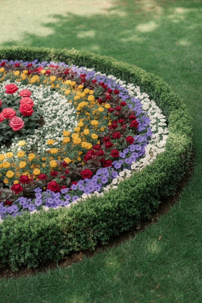 Circular Flower Bed