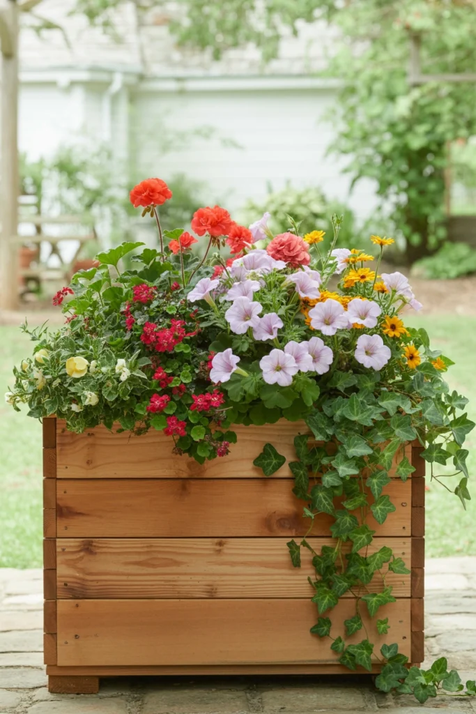 Classic Wooden Raised Planter Box