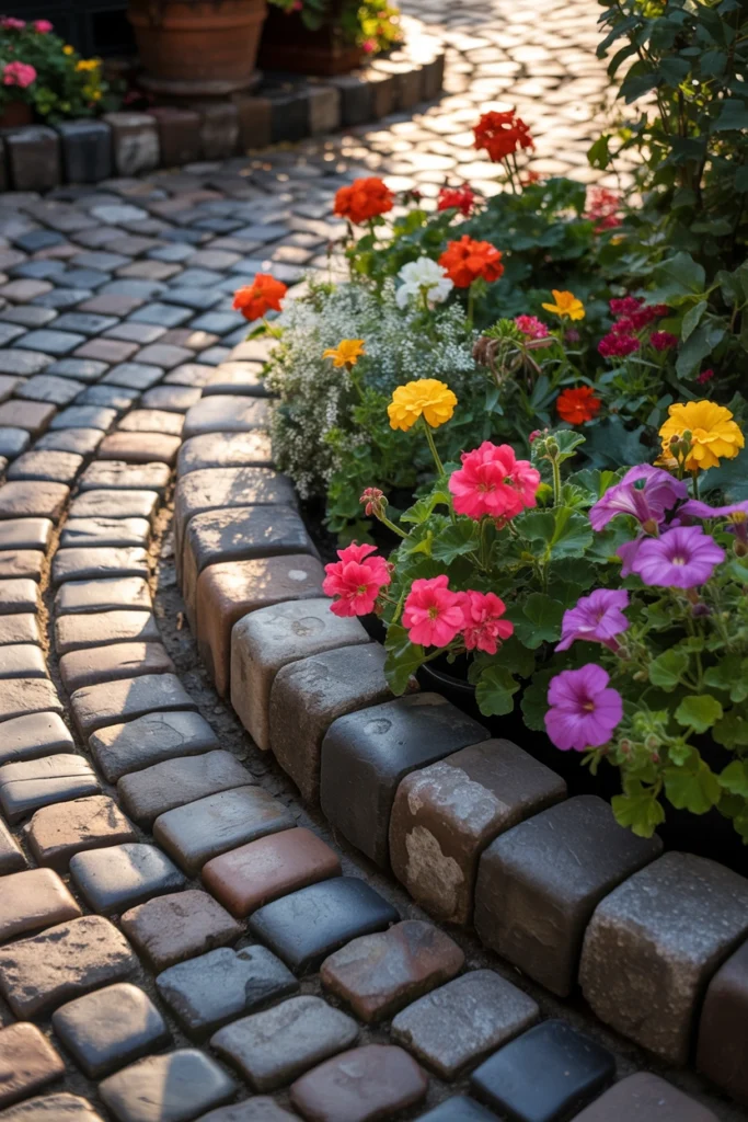 Cobblestone Garden Edge