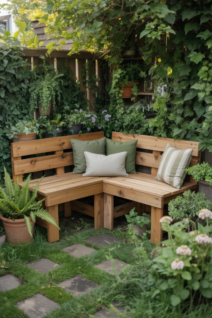 Corner Garden Bench