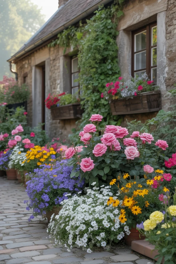 Cottage Style Flower Garden