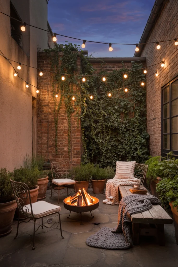 Courtyard Fire Pit Corner