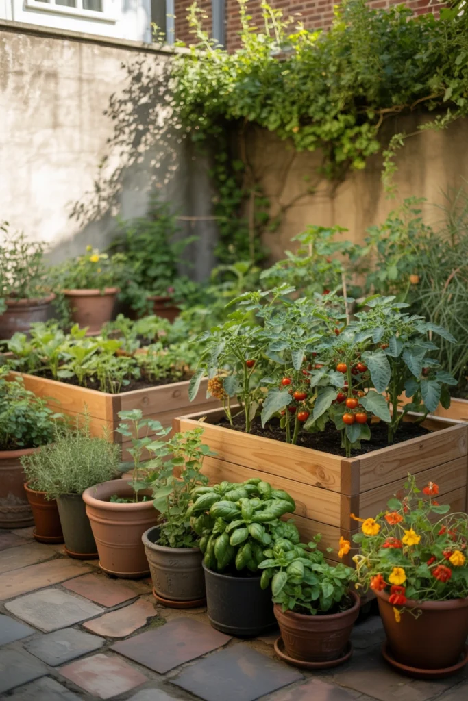 Courtyard Vegetable Garden