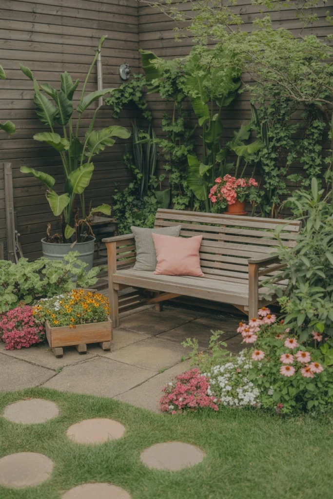 Cozy Garden Bench Corner