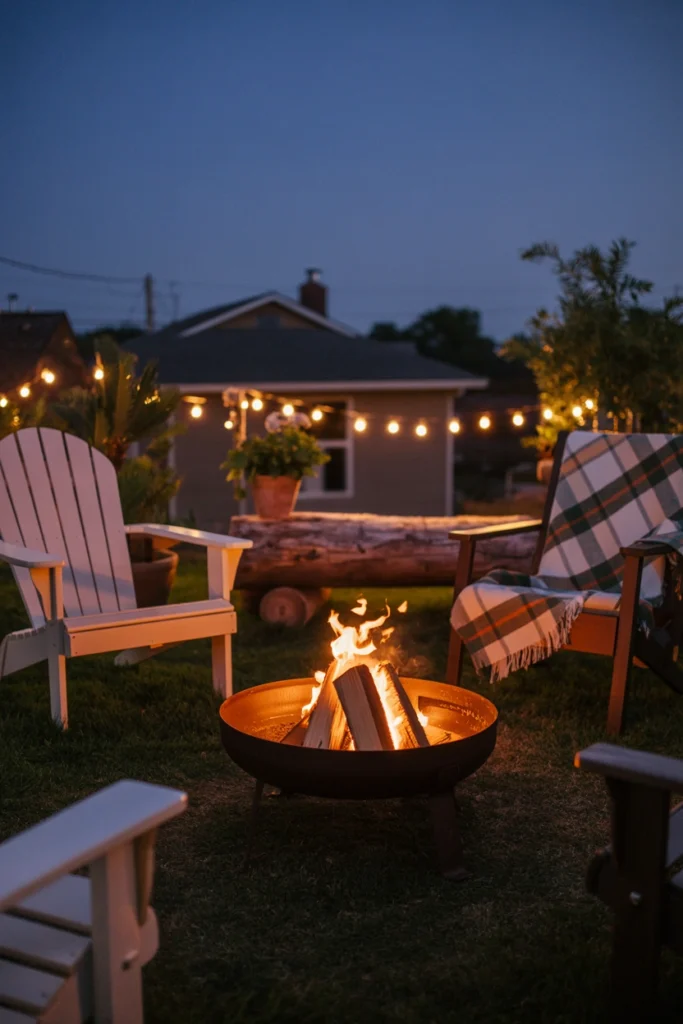 DIY Fire Pit Corner