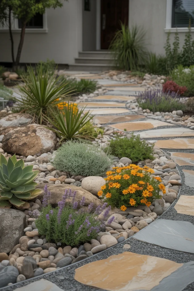 Desert-Inspired Rock Garden