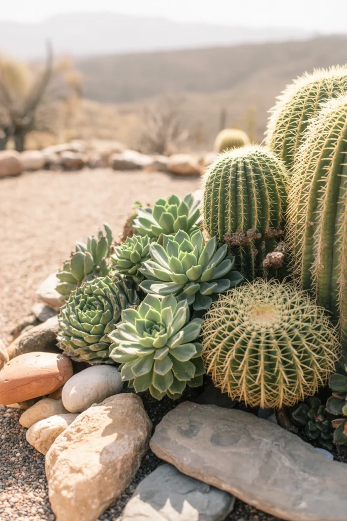 Desert-Inspired Succulent Landscape