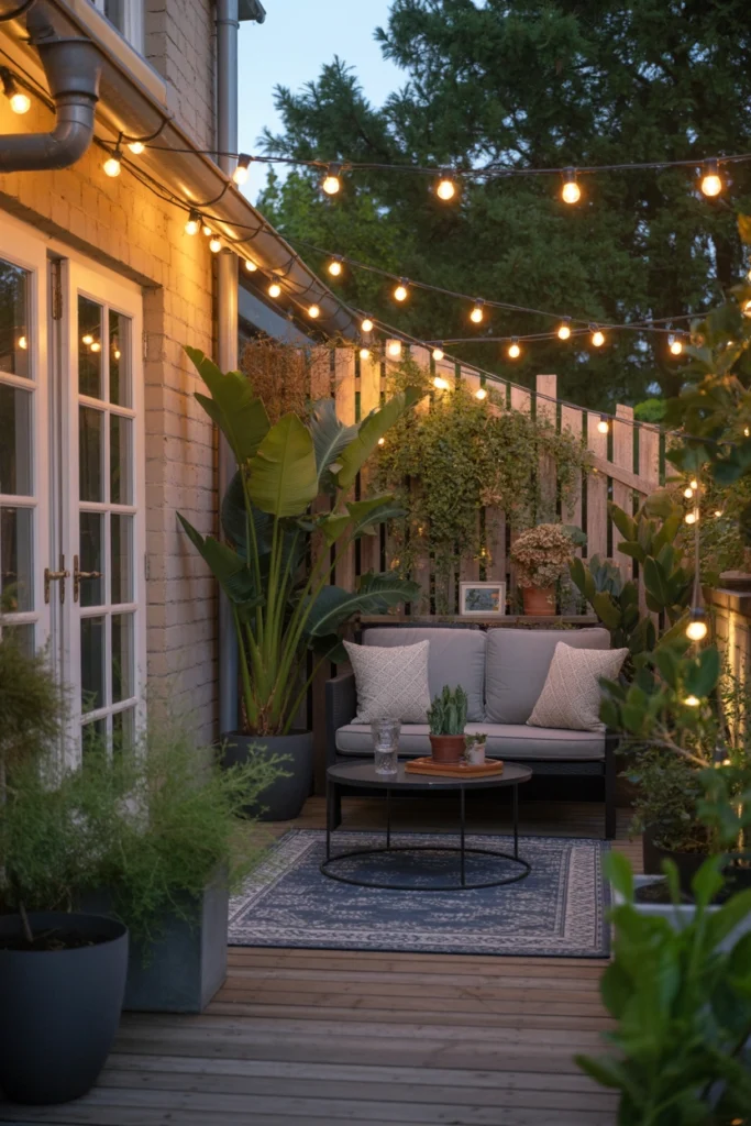 Fairy Light Patio Garden
