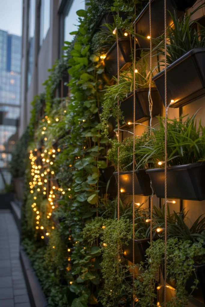 Fairy Light Vertical Garden