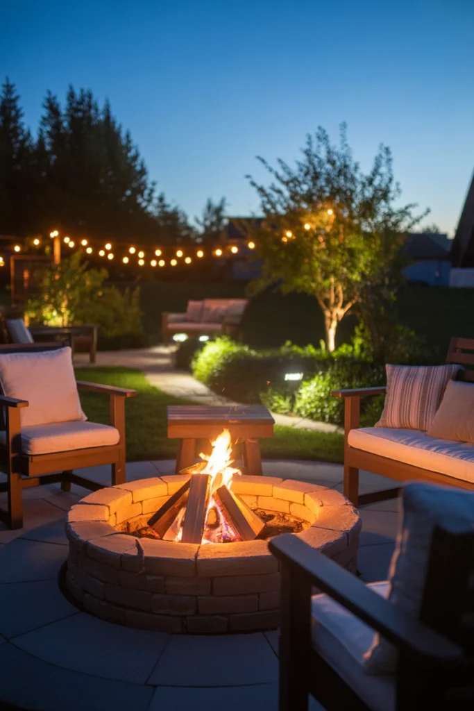Fire Pit Accent Lighting